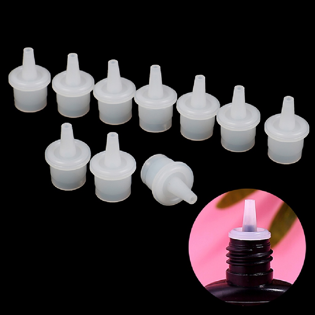 NewBaby 10pcs Eyelash Glue Replacement Bottle Mouth Head Convenient Extended Glue Tool ID