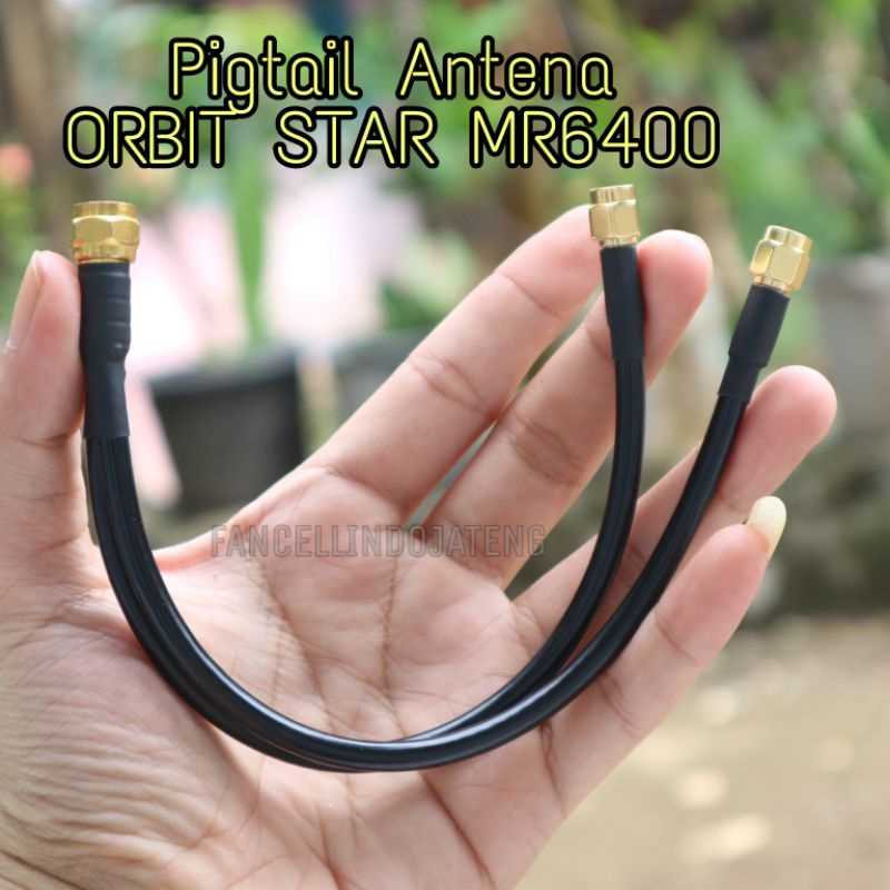 dual pigtail antena orbit star,  tplink mr6400 sma male to f konektor RG6