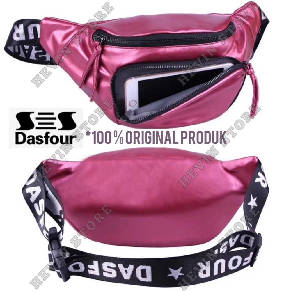 DASFOUR ORIGINAL WAIST BAG KOREAN STYLE SOFT PU LEATHER 4 COLOR