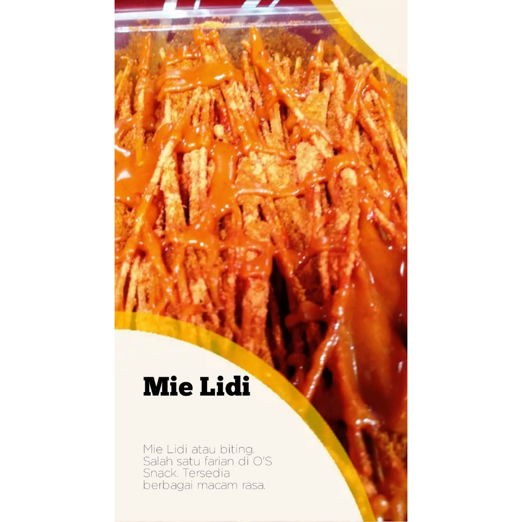 

Mie Lidi / Cemilan / Makanan Ringan / Jajanan