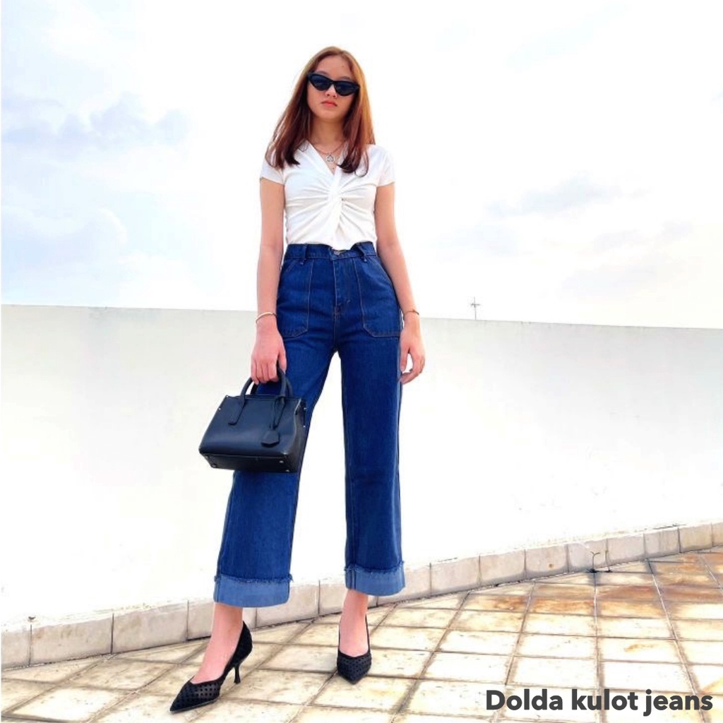 Dolda kulot jeans - Thejanclothes