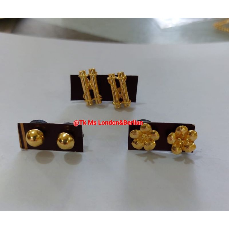 Aneka Anting Mas London LM 24K Kadar 99,99%.