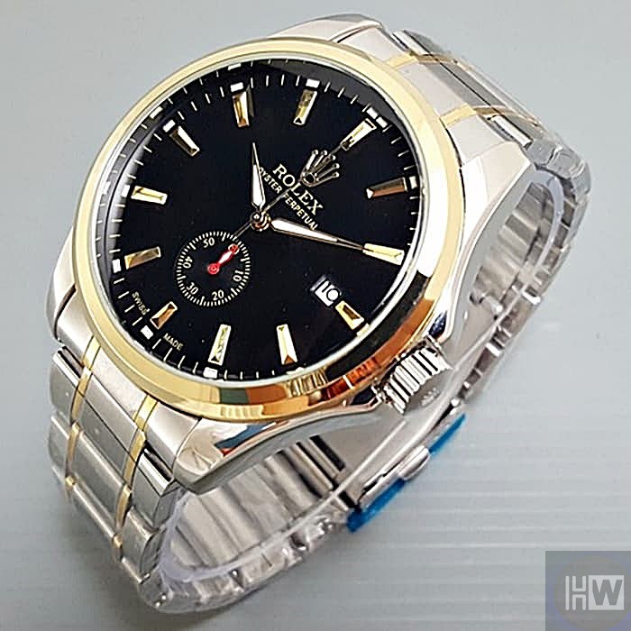 jam tanggan Rolek pria jam tagan Automatic analog jam tangn Rantai matic murah