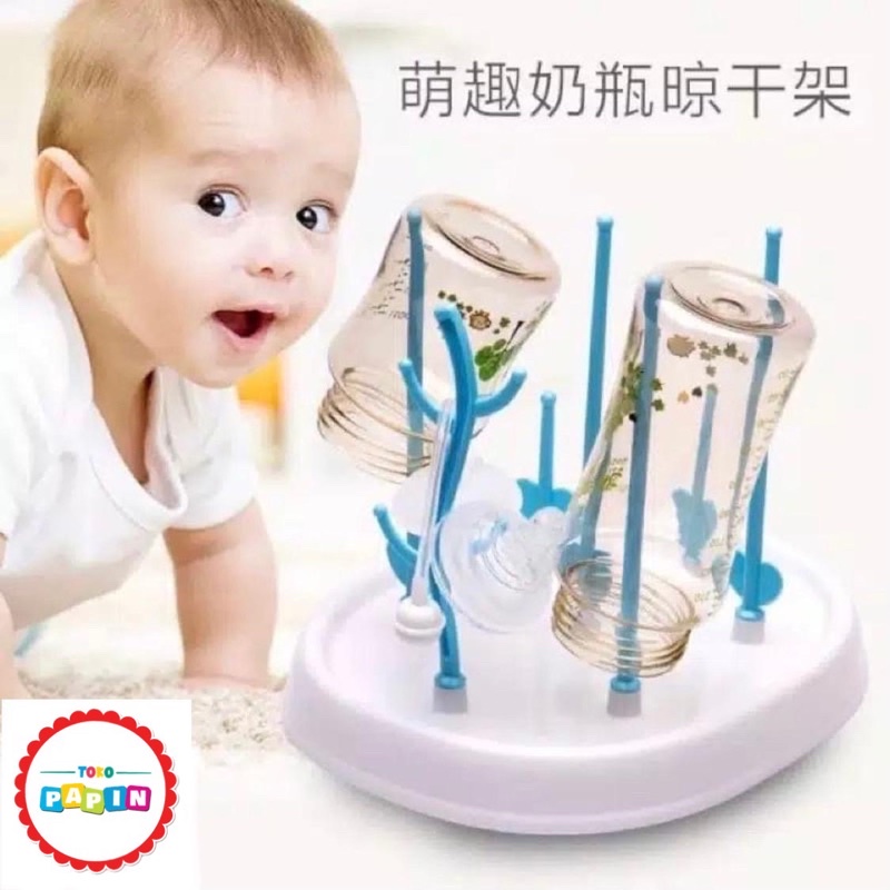 Rak Tempat Pengering Botol Susu Dot Bayi Baby Feeding Bottle Drainer