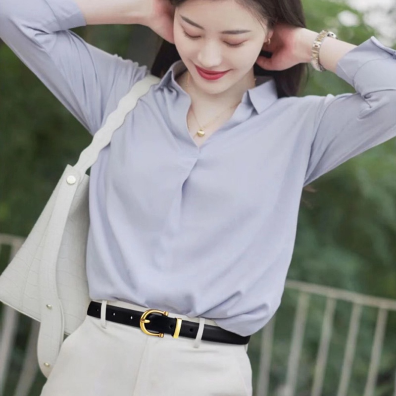 Ikat Pinggang Wanita Casual Bahan Pu Korean Belt Import