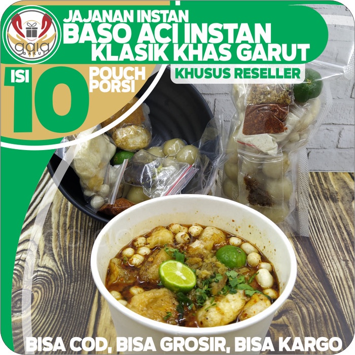 

- BARU Baso Aci Instan PAKET RESELLER isi 10pcs Khas Garutan Gallery Motekar