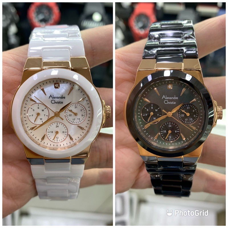 Alexandre Christie AC 2862 Ceramic / Keramik Wanita Original