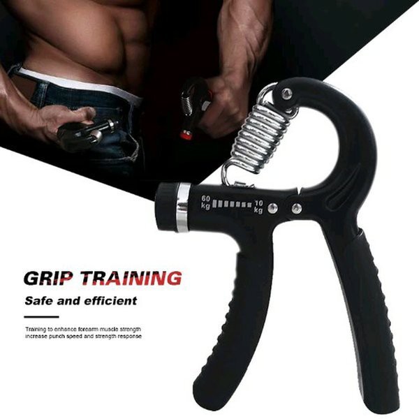 HAND HANDGRIP GRIP ALAT OLAHRAGA OTOT TANGAN FITNES DI RUMAH MELATIH KEKUATAN LENGAN ADJUSTABLE BANTU FITNESS PORTABLE PENGENCANG PEMBAKAR LEMAK