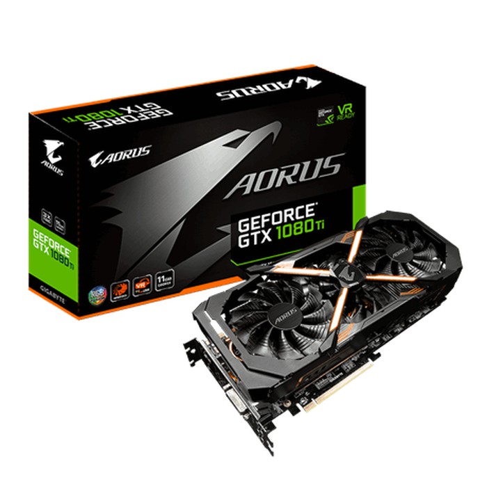 PALING LARIS  Gigabyte AORUS GeForce GTX 1080 Ti 11GB GDDR5 352bit - VGA Card
