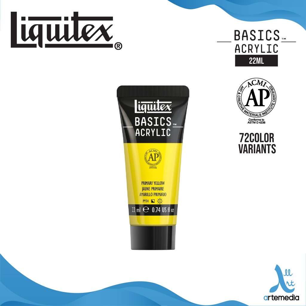 

Liquitex Acrylic Basics 22ml Acrylic Color Paint Cat Akrilik - 01/02