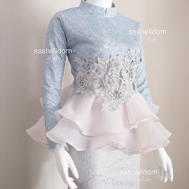 PEPLUM SAGITA BLUEPASTEL Shopee Indonesia