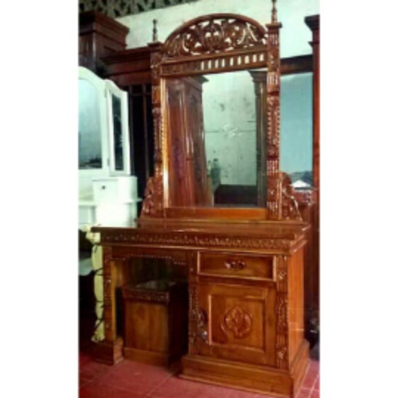 Meja Rias Rahwana Jati Tolet Rahwana Jati