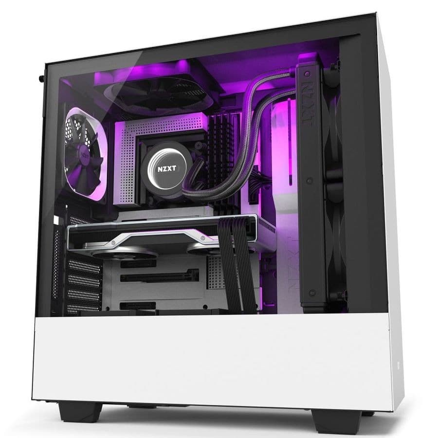 NZXT H510i With Type-C Port Casing PC - Matte White