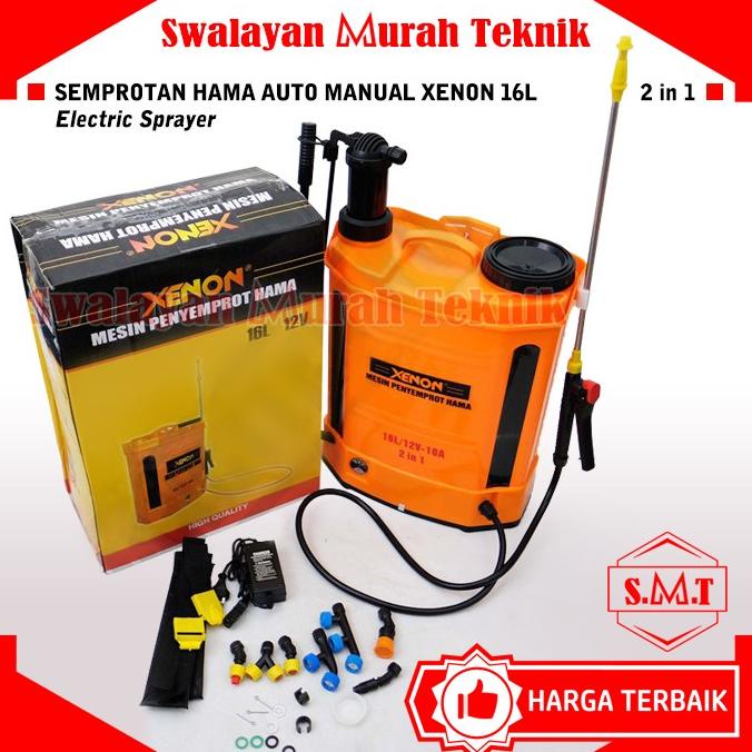 siap kirim] Sprayer Elektrik 2in1 XENON Semprotan Hama Auto Manual Electric 16L