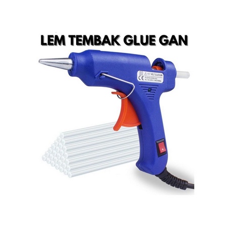 LEM GLUE GUN BESAR / KECIL / MESIN LEM BAKAR / LEM TEMBAK CAIR ADA ON OFF 60 WATT