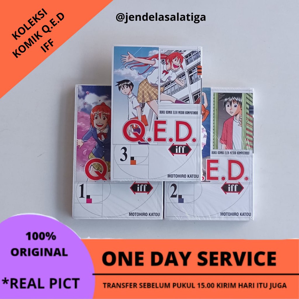 Jual Komik Q E D Qed Iff By Motohiro Katou Seri 1 8 Shopee Indonesia