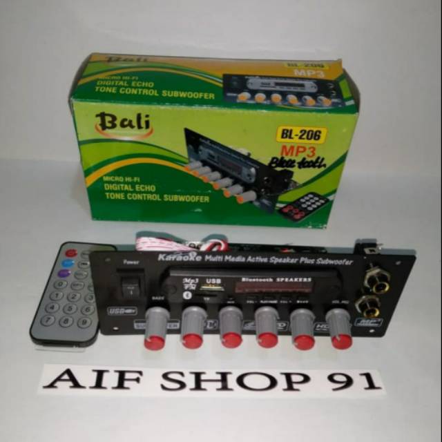 Kit Tone Control Digital Echo Subwoofer + Mp3 Bluetooth BL 206