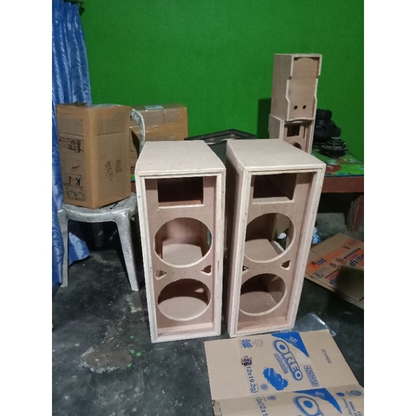 BOX SPEAKER 6 INCH DOBEL TWITER MODEL SR MINIATUR SOUND SYSTEM MURAH