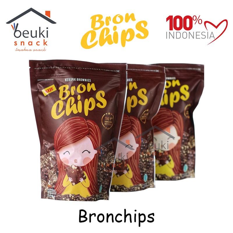 

Bron Chips Keripik Brownies - Netto 60 Gr