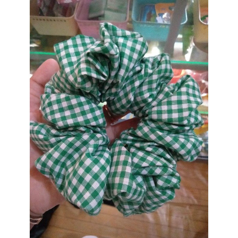 ikat rambut kotak-kotak cntik anti pusing