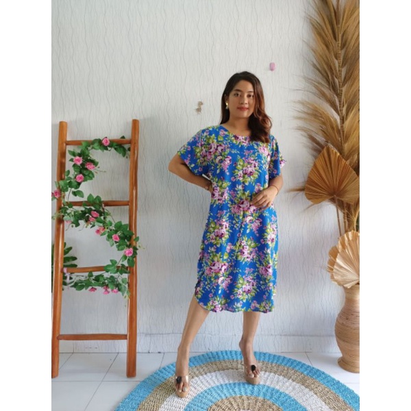 daster xxl motif bunga