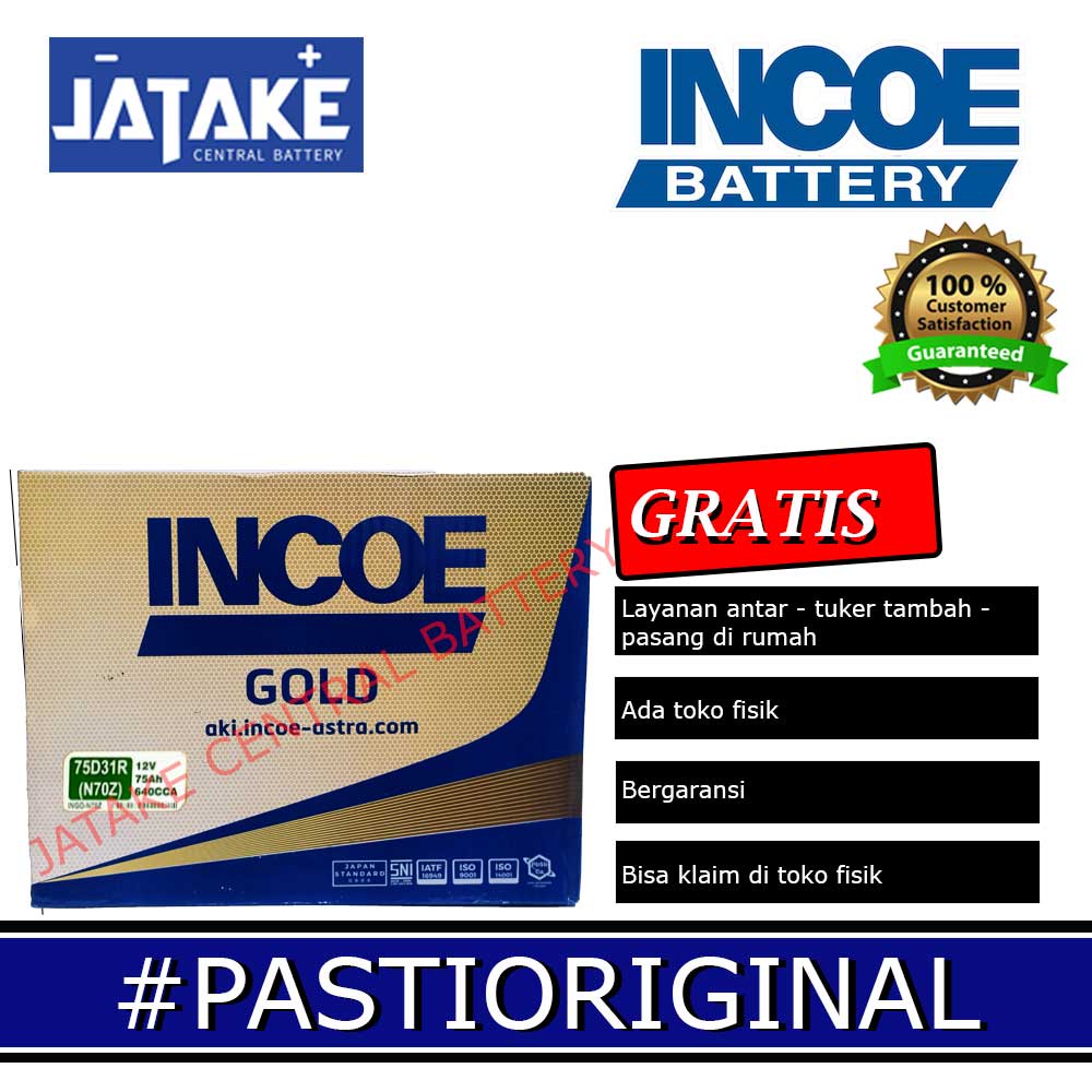 Aki Basah N70Z N 70Z Incoe Gold Di Tangerang