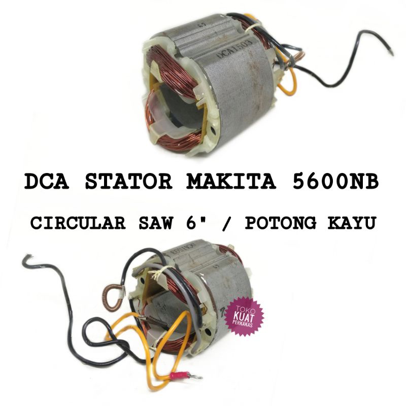 Stator DCA bantalan armature Makita 5600NB circular saw 6" potong kayu