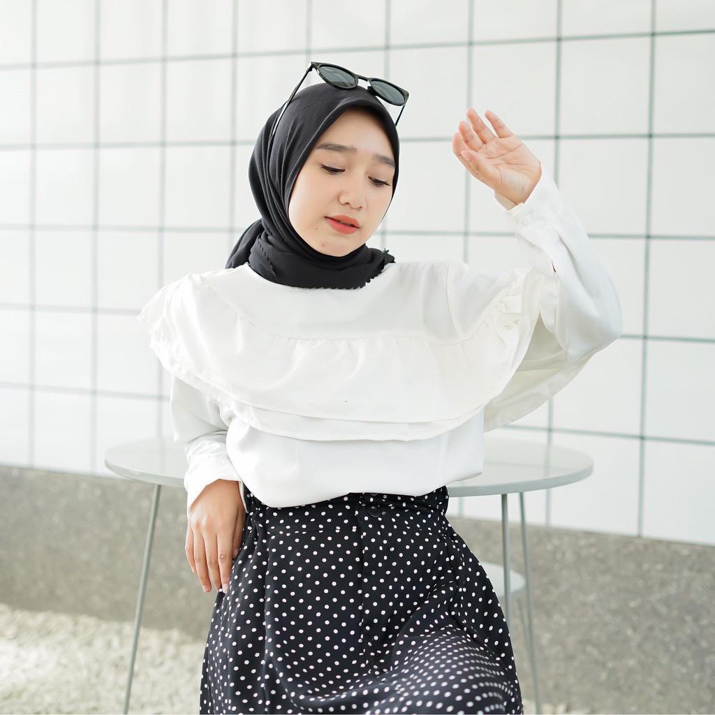 1KG MUAT 5PCS | NARINA BLOUSE BASIC SHIRT TOP RUFFLE HITS FASHION OOTD SELEBGRAM WANITA MASA KINI