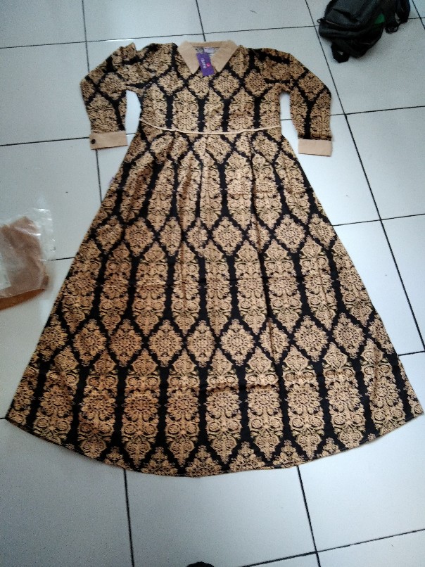 Gamis Batik / Gamis Rauna Rk 051 / Gamis Baloteli / Gamis / Gamis Wanita / Gamis Dewasa /blouse
