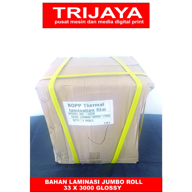 

Bahan Laminasi Roll Panas 33 x 3000 M (Jumbo)