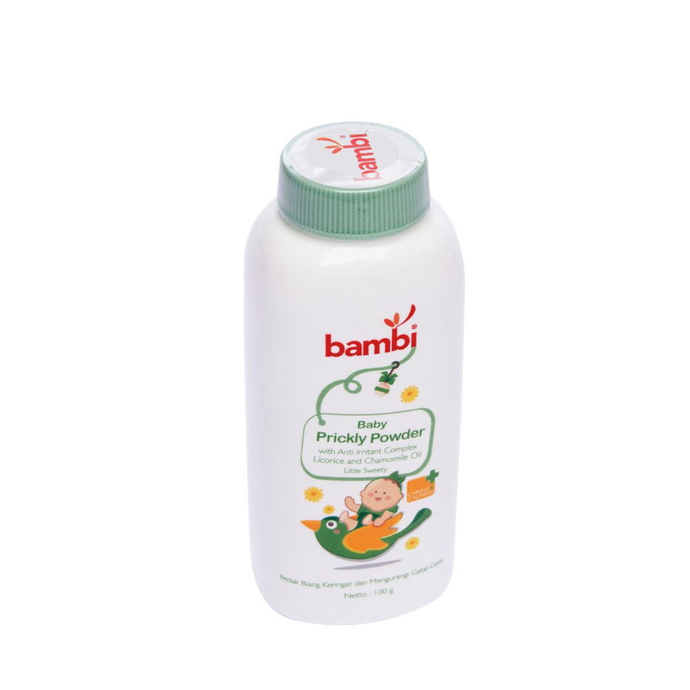 Bedak Bambi Baby Powder Prickly Heat 100gr