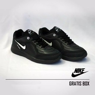  Sepatu  Sneakers Nike  Air  Max  Full Hitam Sepatu  Sekolah 