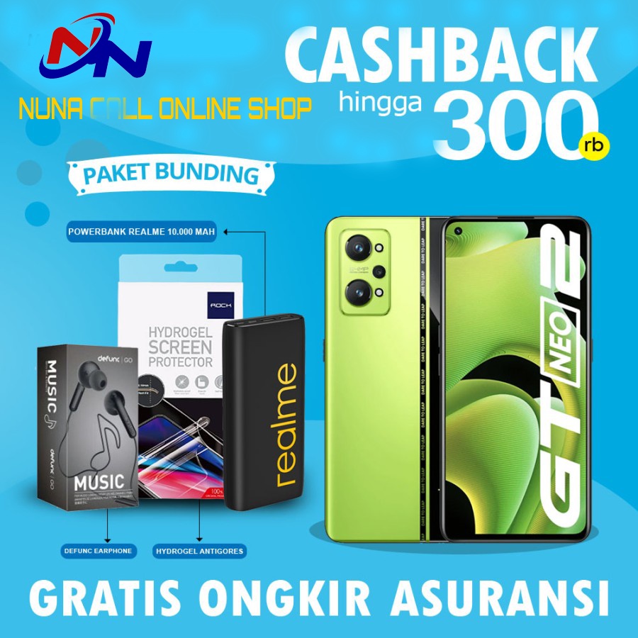 Realme GT Neo 2 / Neo2 5G 12/256GB Garansi Resmi Realme 12 GB 256 GB - NonBundle