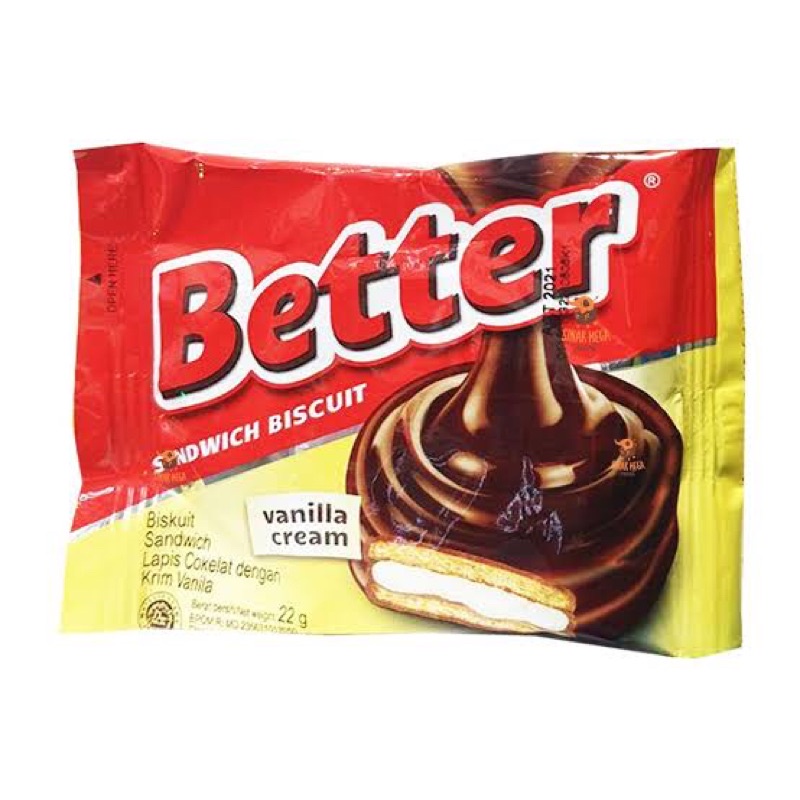 

Better sandwich Biscuit Vanilla Cream 22gr