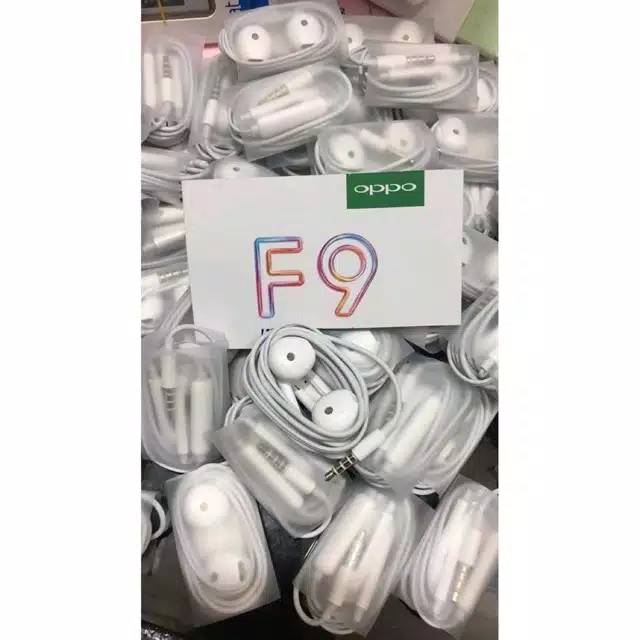 &lt;^ SJA ^&gt; Handsfree ori F9 / headset ori copotan oppo vivo mi samsung