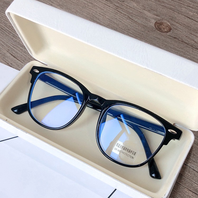 Fashion Anti Radiation Square Eyeglasses Frame Replaceable Lens For Men Women