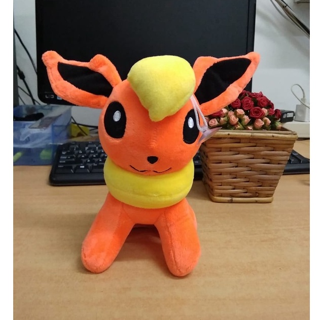 Boneka Flareon 18cm/07'/boneka teman pokemon/boneka pikachu/boneka lucu/kado ultah/Boneka Pokemon