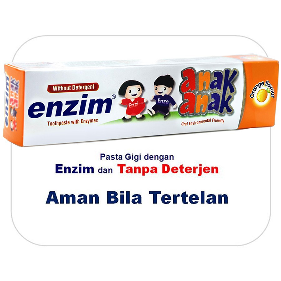 ENZIM Pasta Gigi Anak Orange / Strawberry 42g / 63g