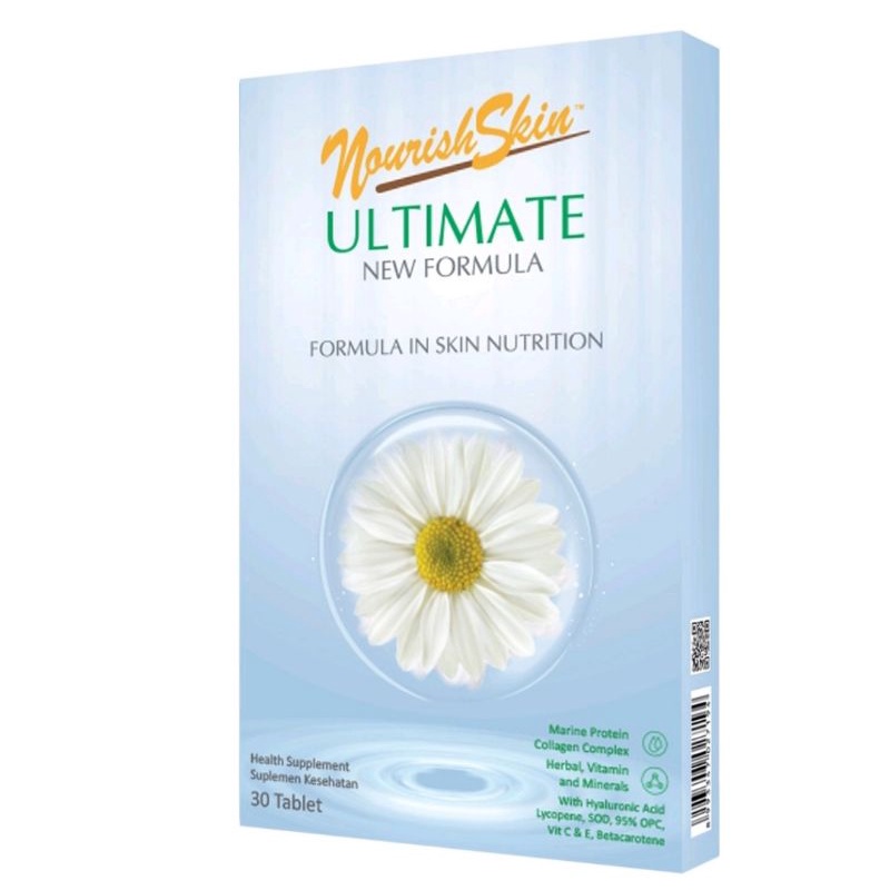 Nourish Skin Ultimate NEW Formula isi 15 30 Tablet  / No Kerutan / Kulit Kencang, stok ready sesuai diskripsi