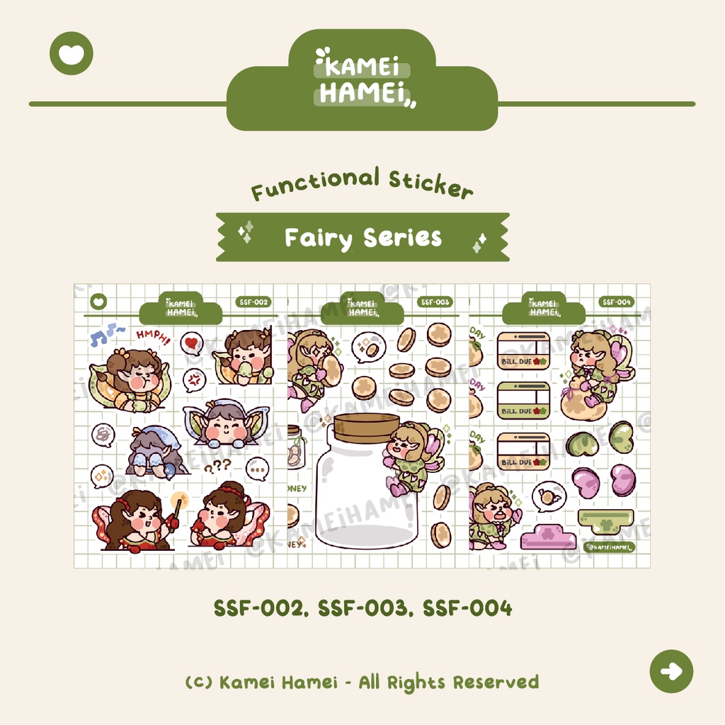 

Flower Fairy Series | Kamei Hamei Functional Deco Planner Sticker