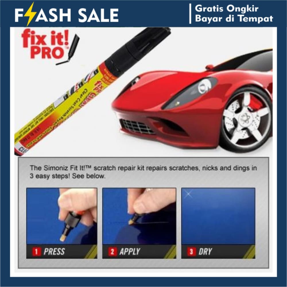 Fix It Pro Original Penghilang Luka Goresan Lecet Baret Body Mobil Motor Magic Pen Car Removal COD