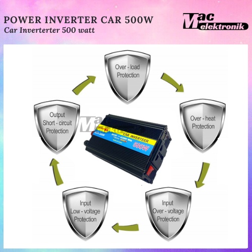 Power Inverter Digital 500W dan 1000w DC 12V ke AC 220V