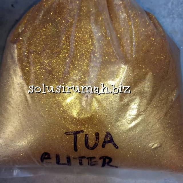 PEWARNA EMAS TUA GLITER G POWER TIDAK MENYATU DEEP GOLD GLITER/kg