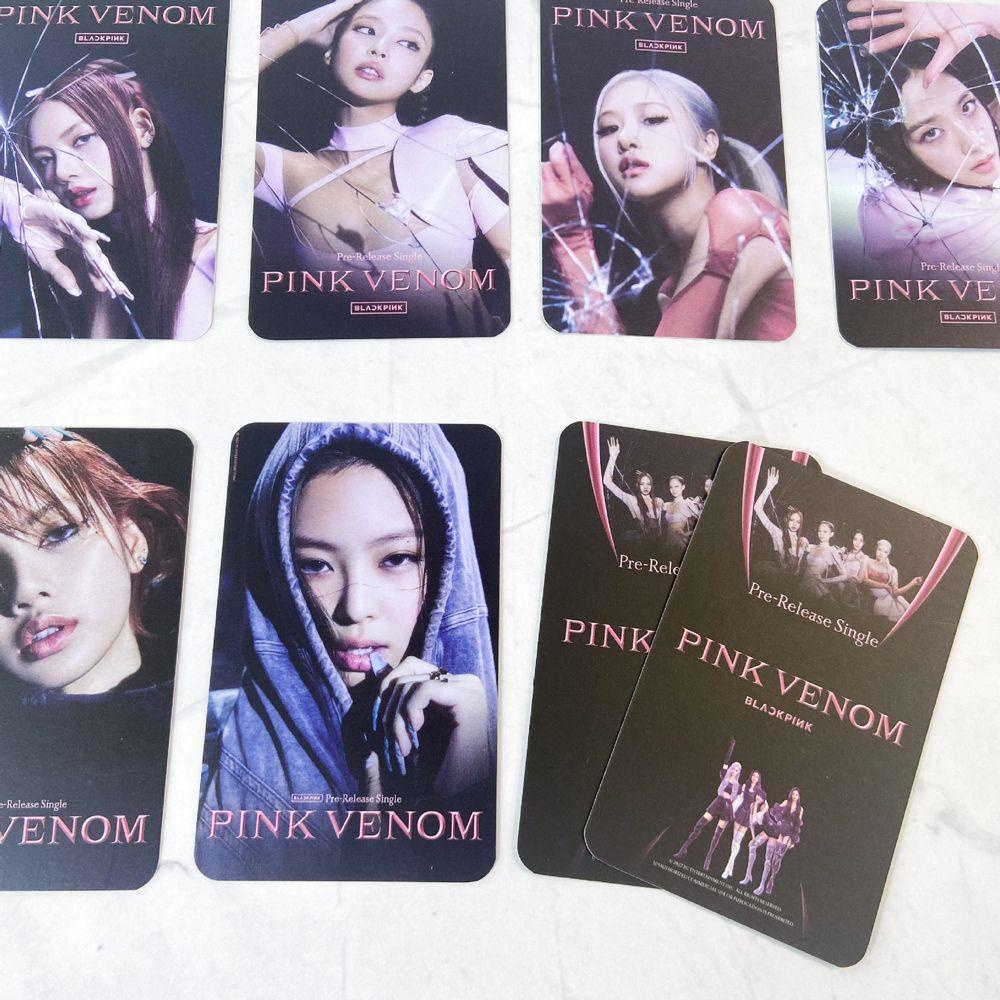 Needway  PINK VENOM Photocards Fans Collection Konser Cetak Foto Idol Kartu Lomo LISA JENNIE ROSE LISA Postcard