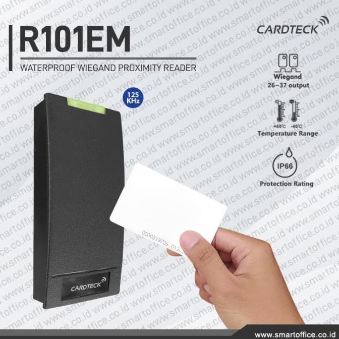 

WIEGAND READER RFID PROXIMITY EM 125KHz CARDTECK R101EM ACCESS CONTROL