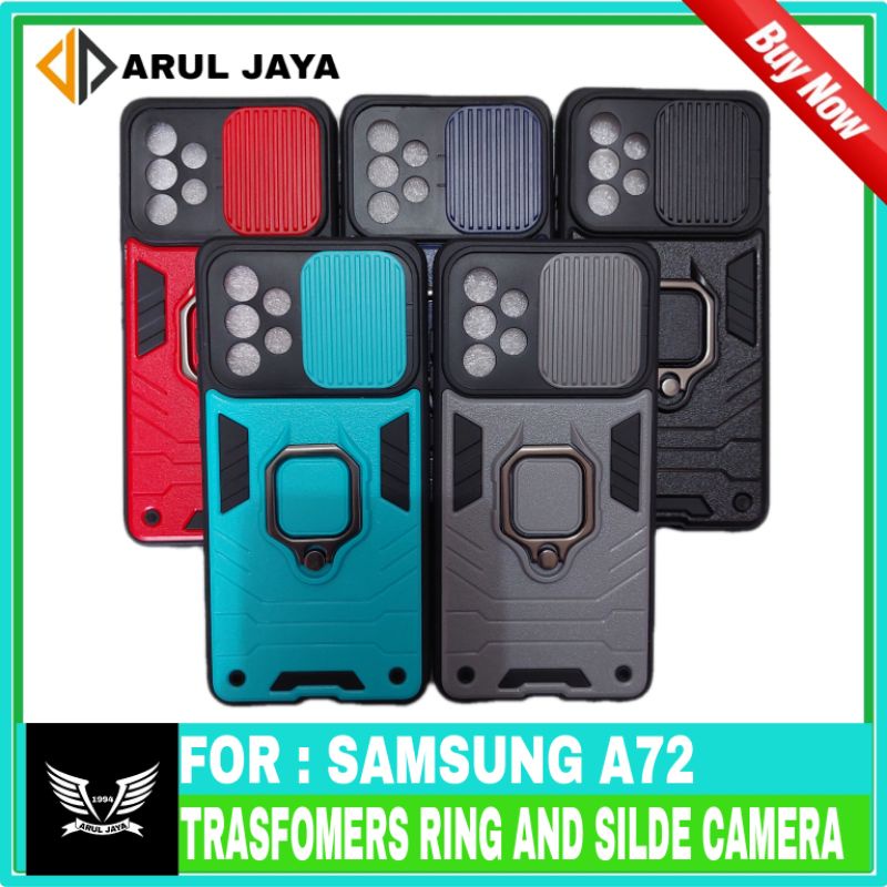 Case Samsung A72 - A52-A52s - A32(5G) - A32(4G) 2021 Transformer Ring and Slide Camera Hardcase