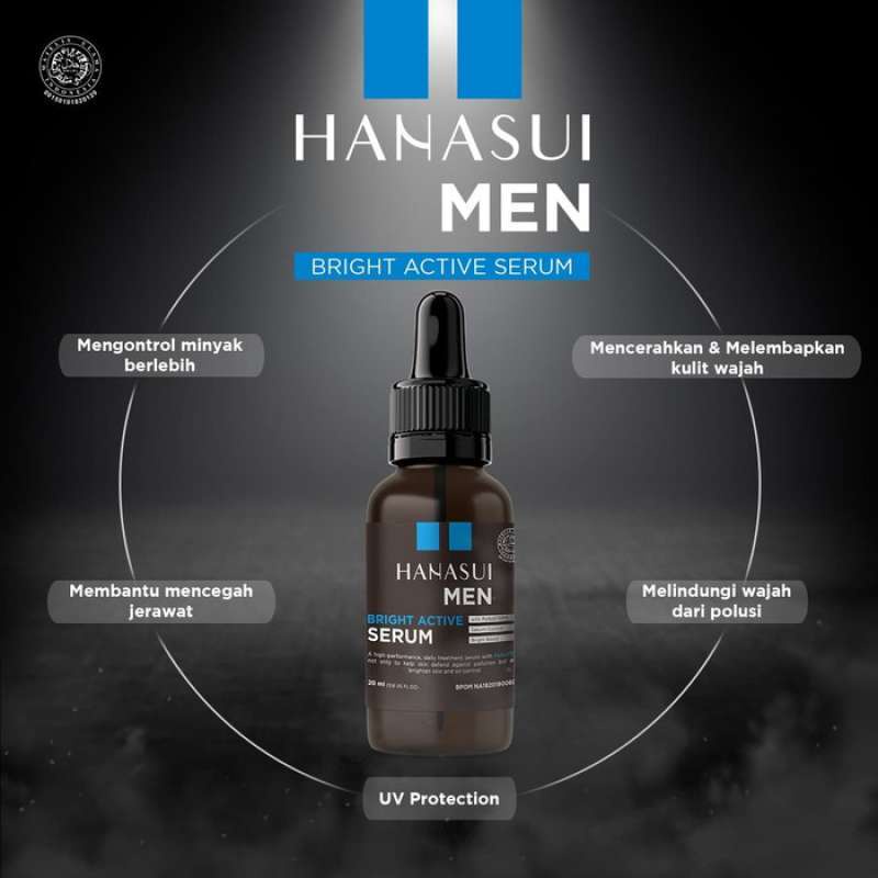 Hanasui Men Bright Active Serum / Serum Wajah untuk Pria