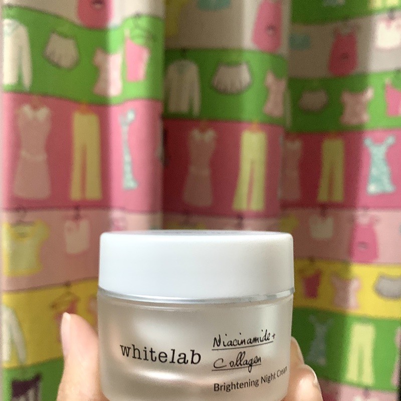 Preloved whitelab brightening night cream isi 98% free sample sk ii / laneige / loose powder wardah