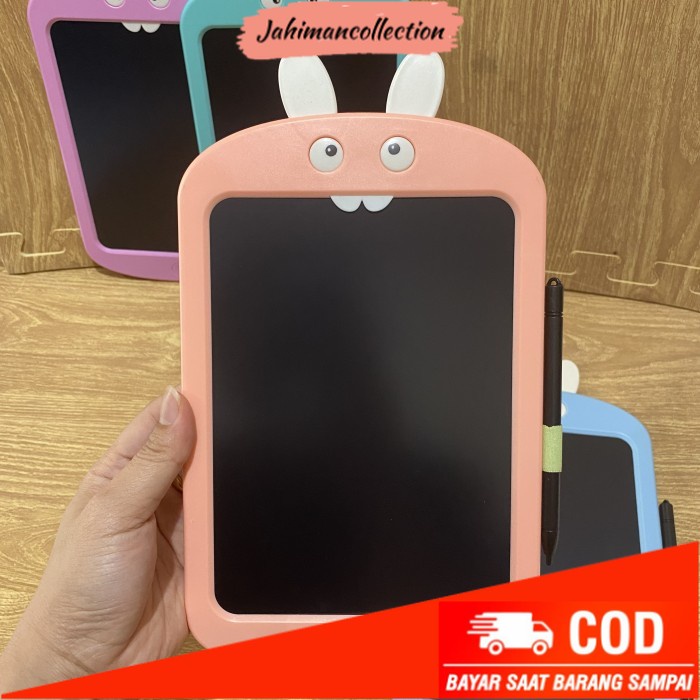 

✨ BISA COD ✨ Papan menulis & Menggambar drawing pad Rabbit - Peach