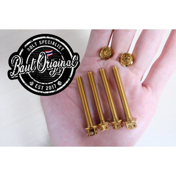 baut probolt gold flower 6x45 drat 10 panjang 4.5cm ori heng thailand harga satuan